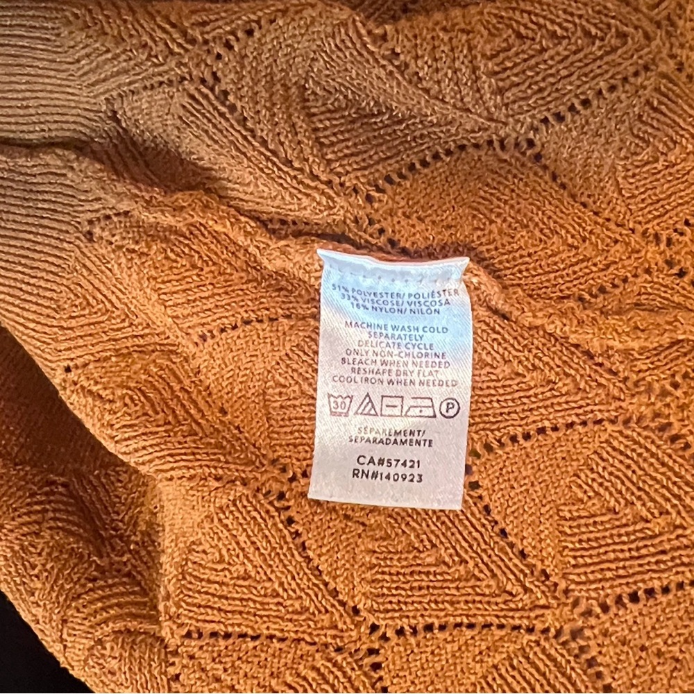 Ann Taylor Orange Women's Cardigan - Picture 6 of 8